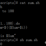shell编程—for循环